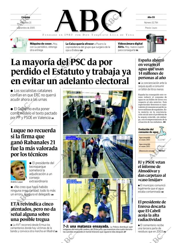 ABC CORDOBA 21-09-2005 página 1