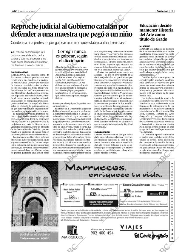 ABC MADRID 22-09-2005 página 51