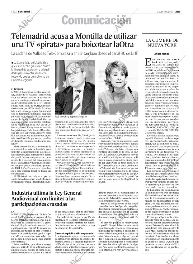 ABC MADRID 22-09-2005 página 52