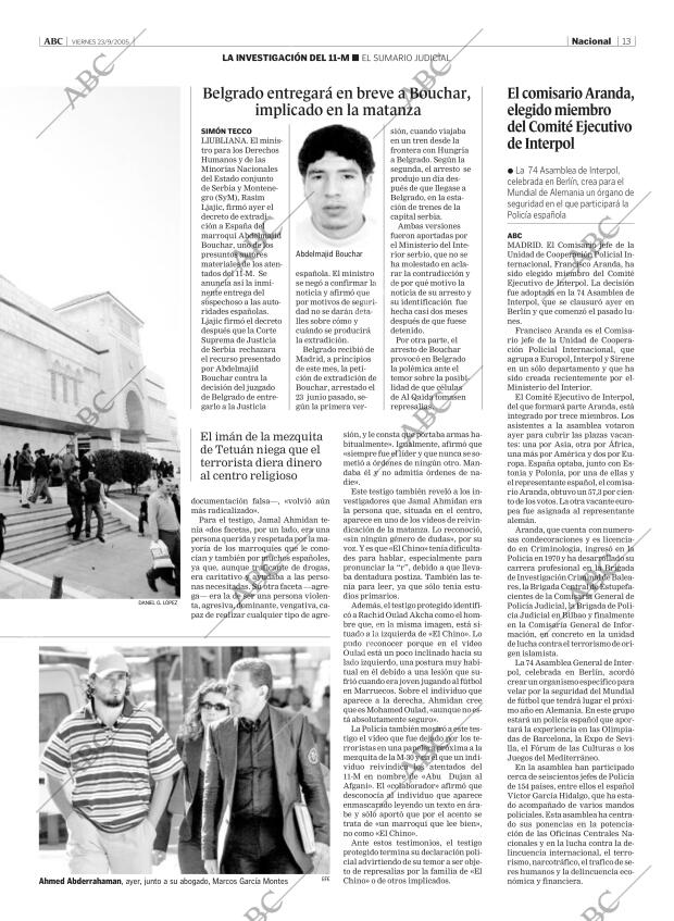 ABC MADRID 23-09-2005 página 13