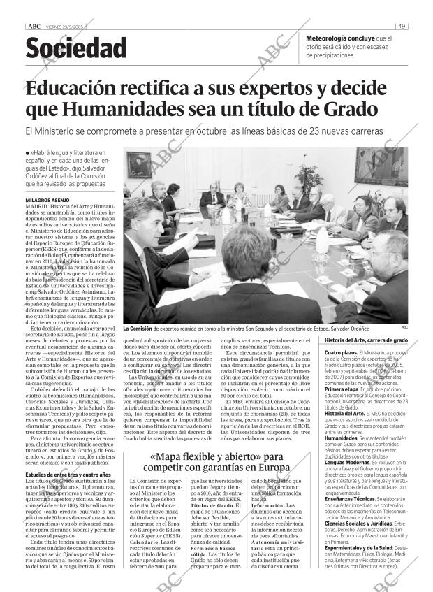 ABC MADRID 23-09-2005 página 49