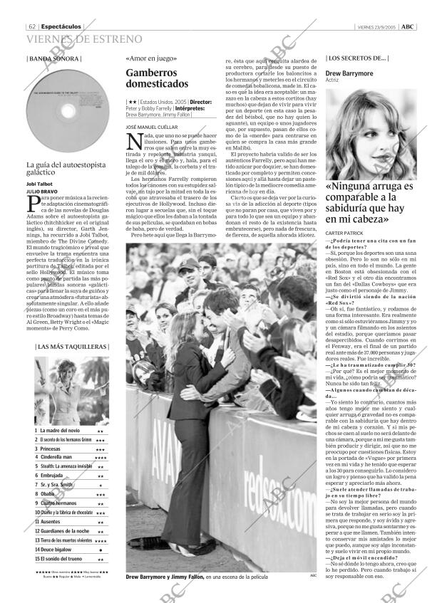 ABC MADRID 23-09-2005 página 62