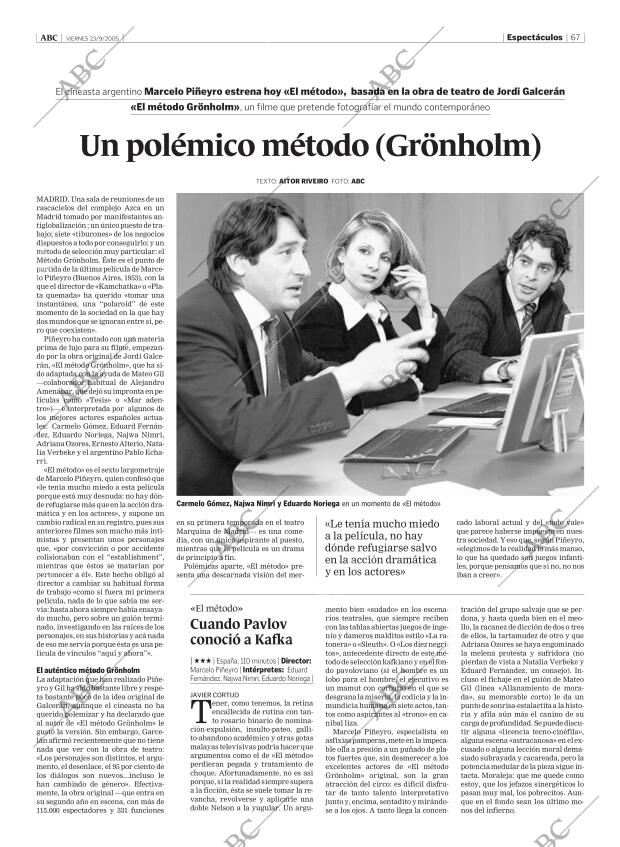 ABC MADRID 23-09-2005 página 67