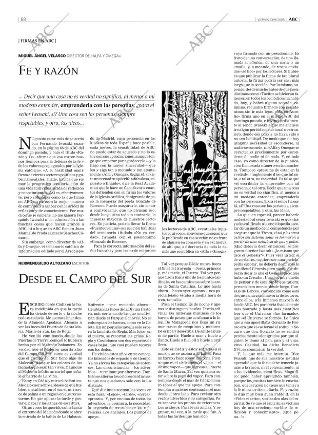 ABC MADRID 23-09-2005 página 68