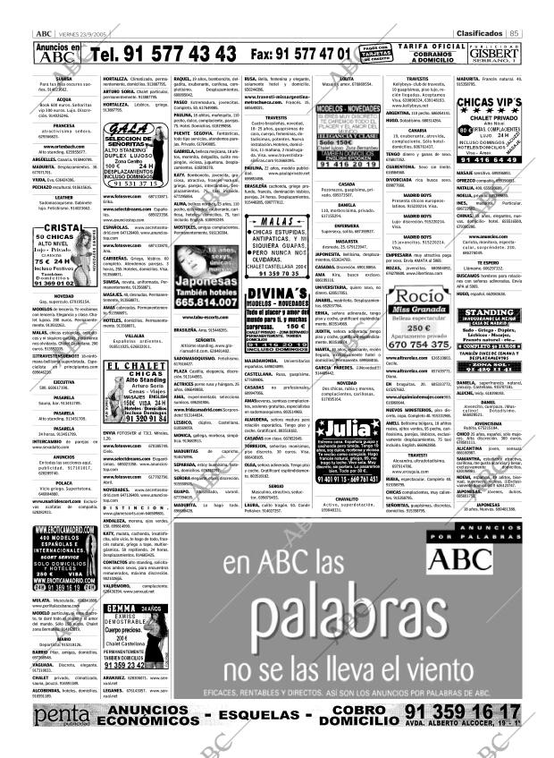 ABC MADRID 23-09-2005 página 85