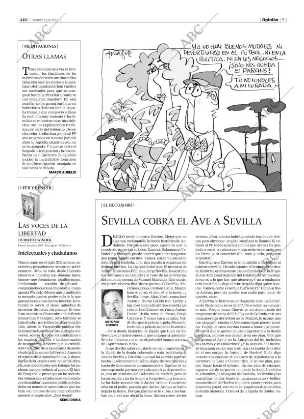 ABC SEVILLA 23-09-2005 página 5