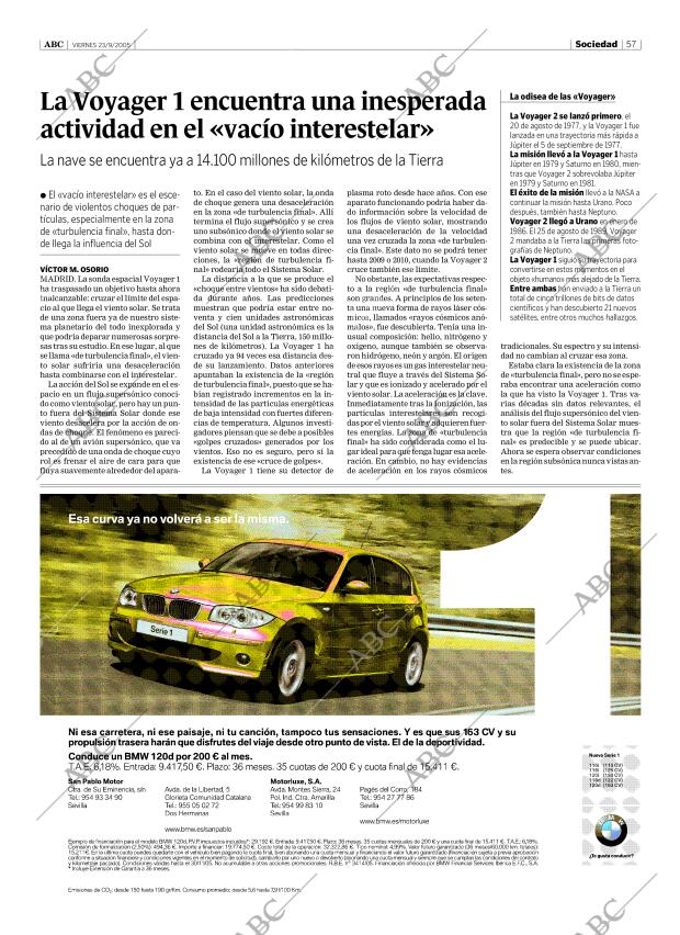 ABC SEVILLA 23-09-2005 página 57