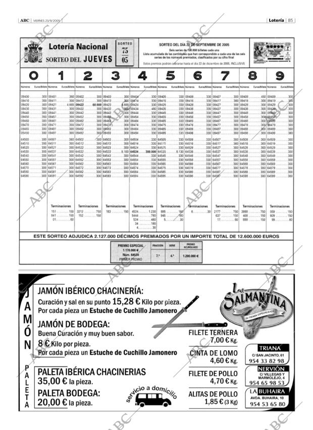 ABC SEVILLA 23-09-2005 página 85
