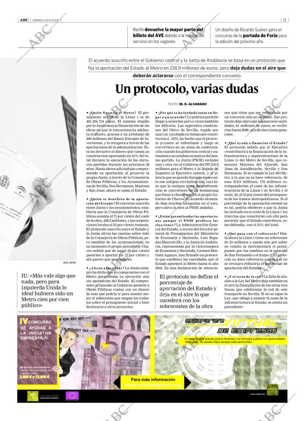 ABC SEVILLA 24-09-2005 página 11