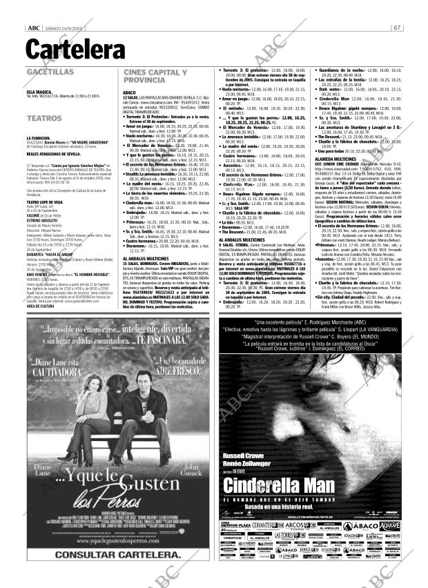 ABC SEVILLA 24-09-2005 página 67