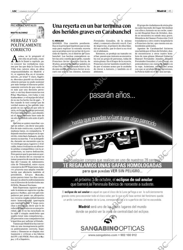ABC MADRID 25-09-2005 página 45