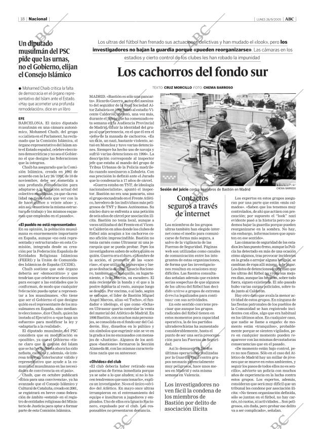 ABC MADRID 26-09-2005 página 18