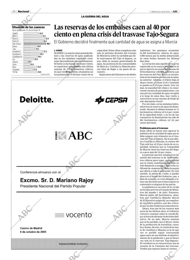 ABC MADRID 28-09-2005 página 20