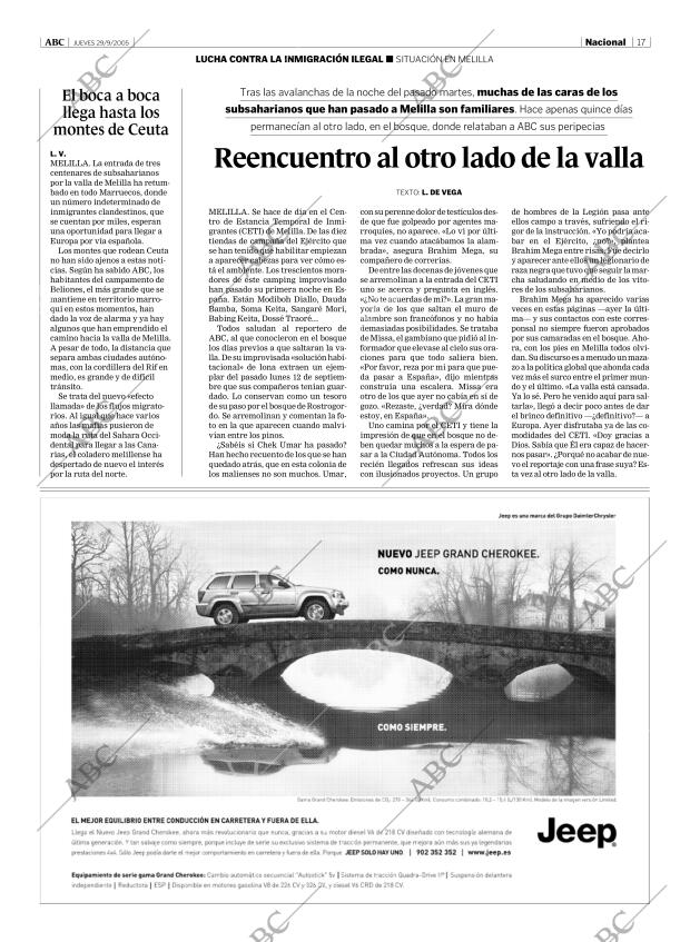 ABC MADRID 29-09-2005 página 17