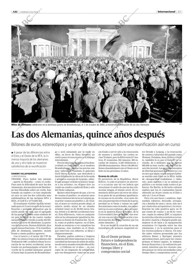 ABC MADRID 02-10-2005 página 33
