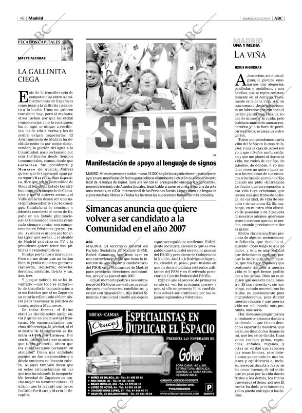 ABC MADRID 02-10-2005 página 46