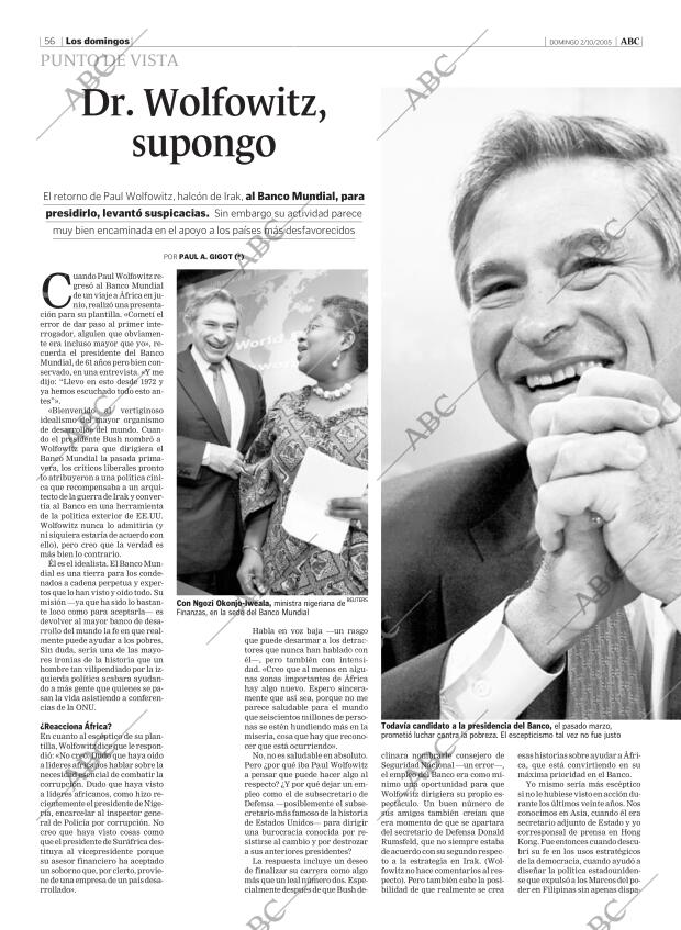 ABC MADRID 02-10-2005 página 56