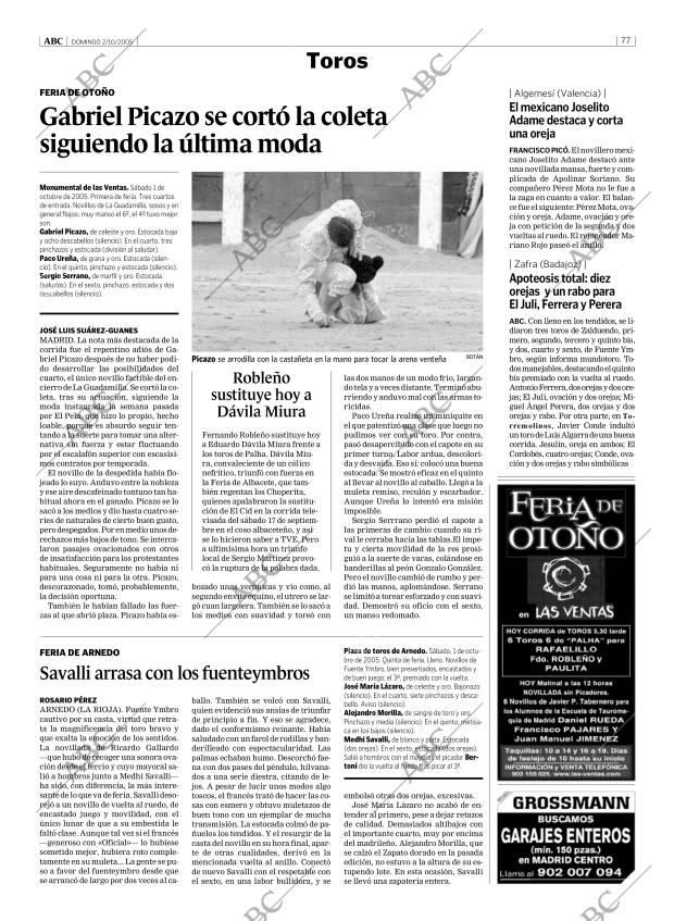ABC MADRID 02-10-2005 página 77
