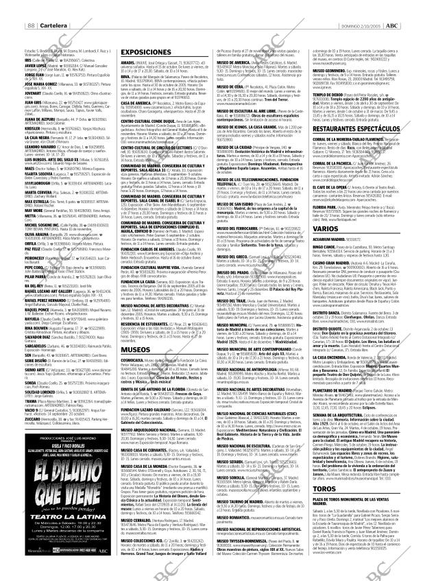 ABC MADRID 02-10-2005 página 88