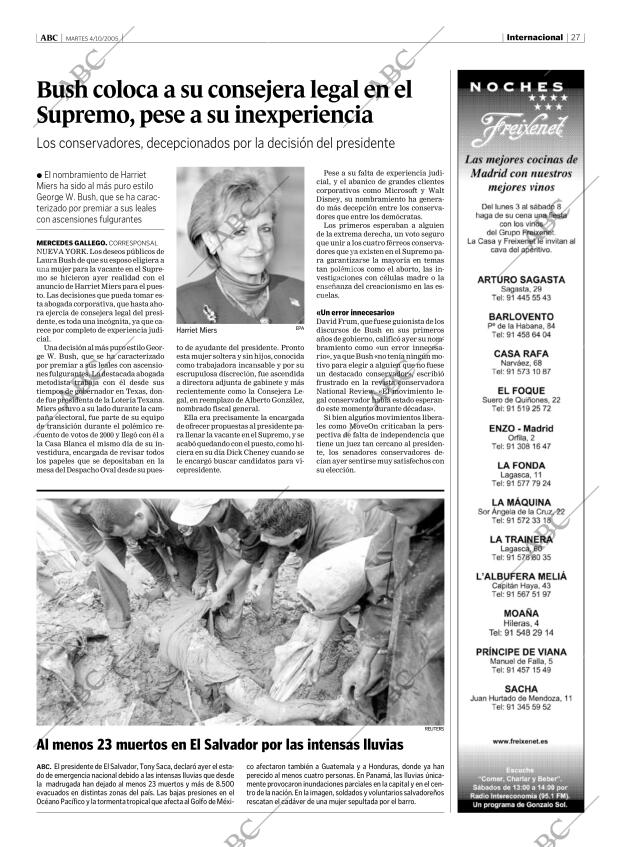 ABC MADRID 04-10-2005 página 27