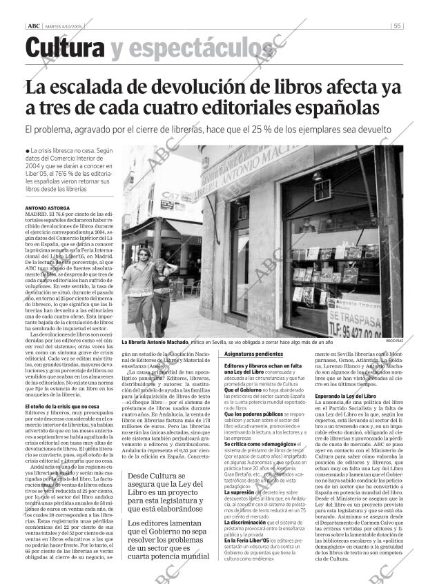ABC MADRID 04-10-2005 página 55