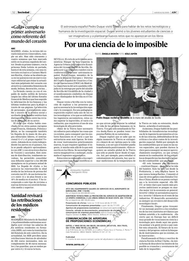 ABC SEVILLA 06-10-2005 página 52