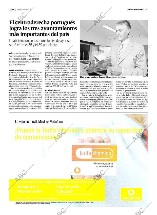 ABC MADRID 10-10-2005 página 27