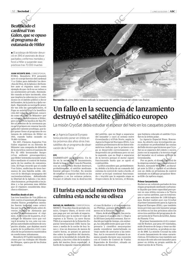 ABC MADRID 10-10-2005 página 52