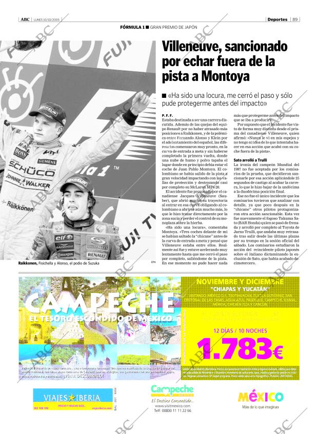 ABC MADRID 10-10-2005 página 89