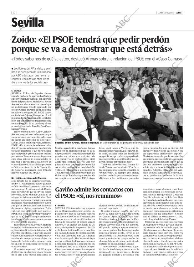 ABC SEVILLA 10-10-2005 página 10