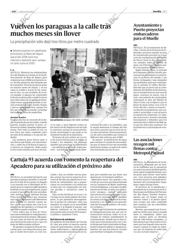 ABC SEVILLA 10-10-2005 página 15