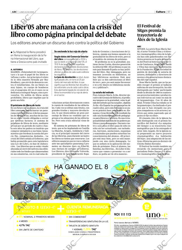 ABC SEVILLA 10-10-2005 página 57
