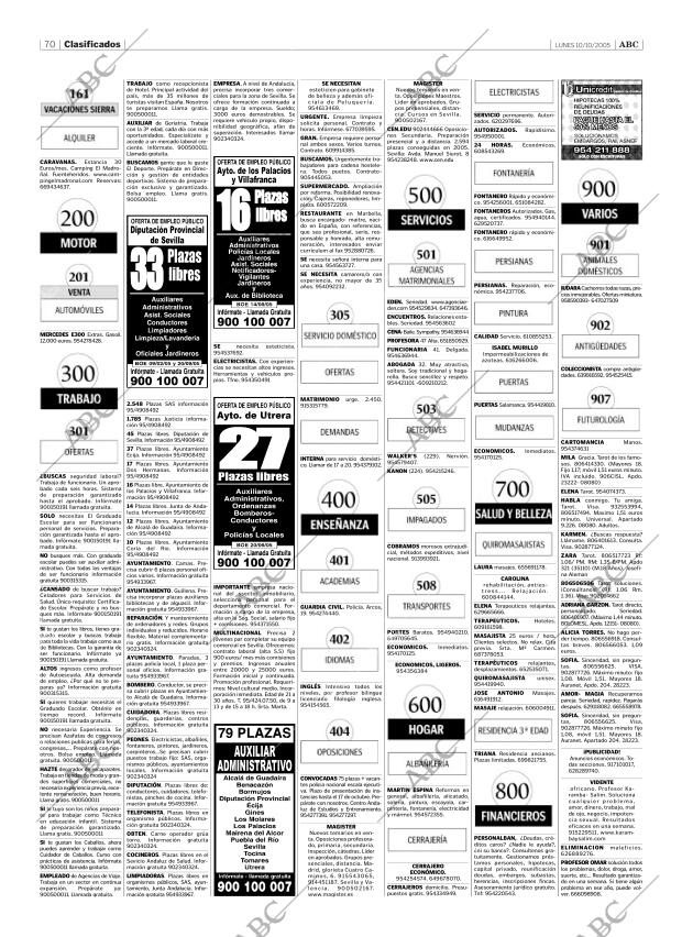 ABC SEVILLA 10-10-2005 página 70