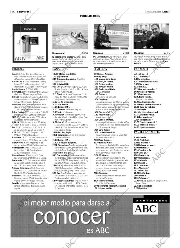 ABC SEVILLA 10-10-2005 página 86
