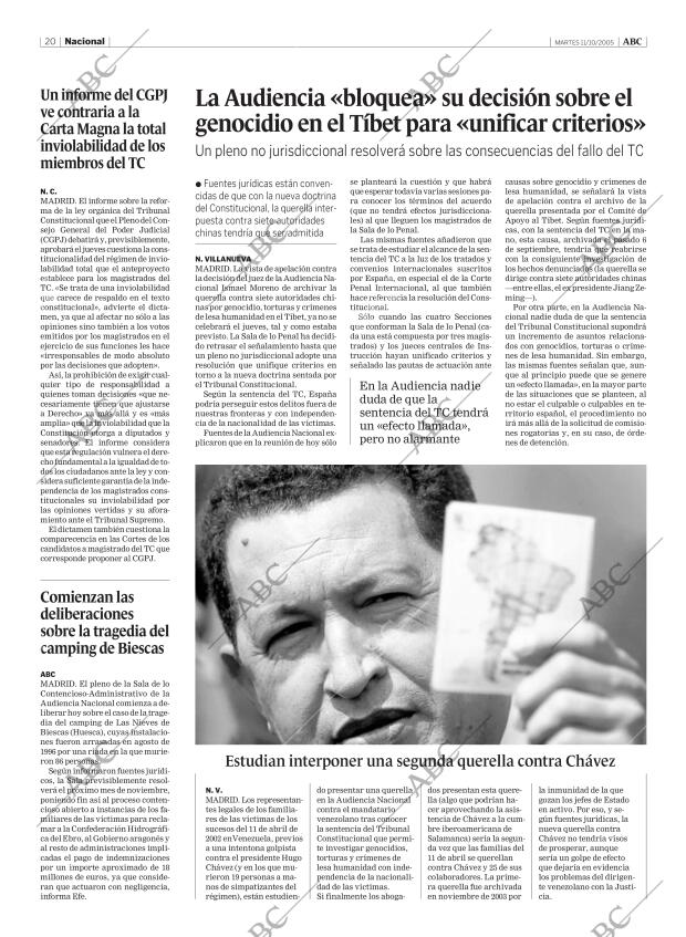 ABC MADRID 11-10-2005 página 20