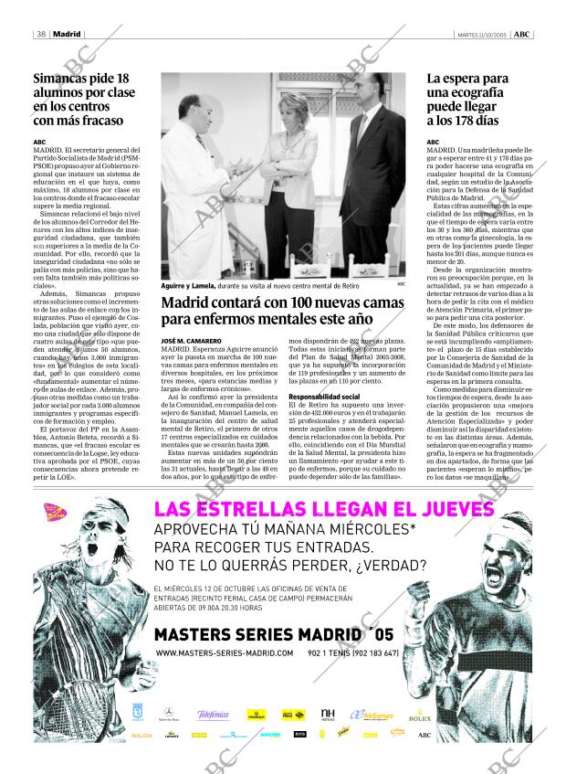 ABC MADRID 11-10-2005 página 38