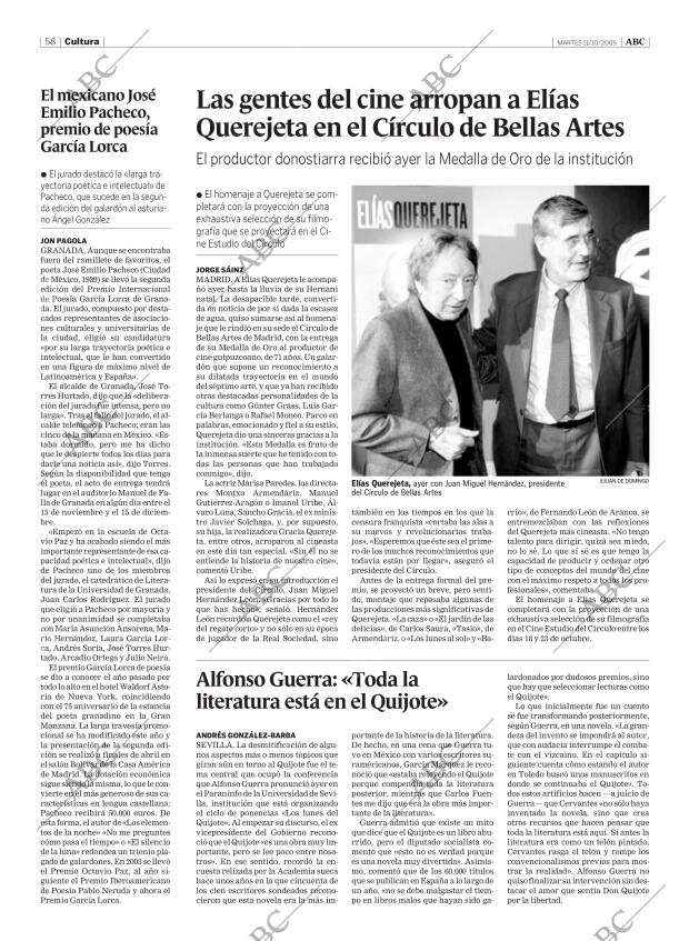 ABC MADRID 11-10-2005 página 58
