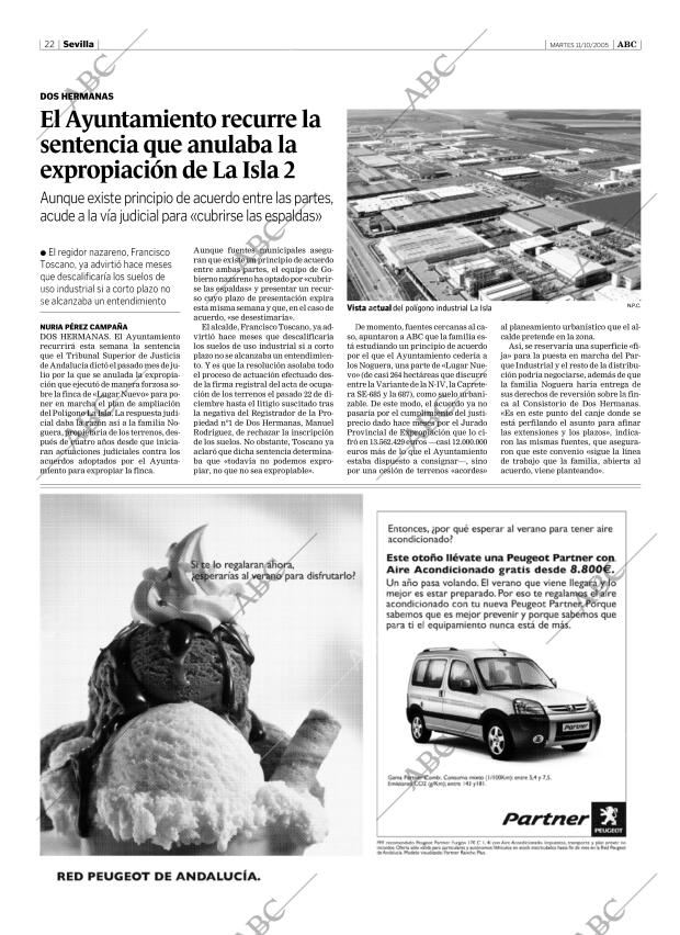 ABC SEVILLA 11-10-2005 página 22