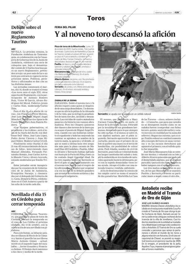 ABC SEVILLA 11-10-2005 página 62
