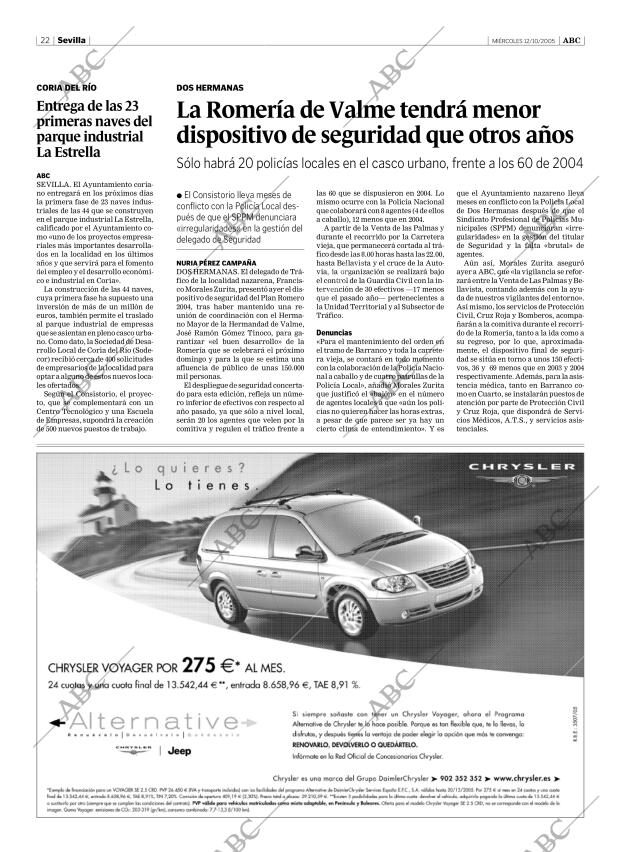 ABC SEVILLA 12-10-2005 página 22