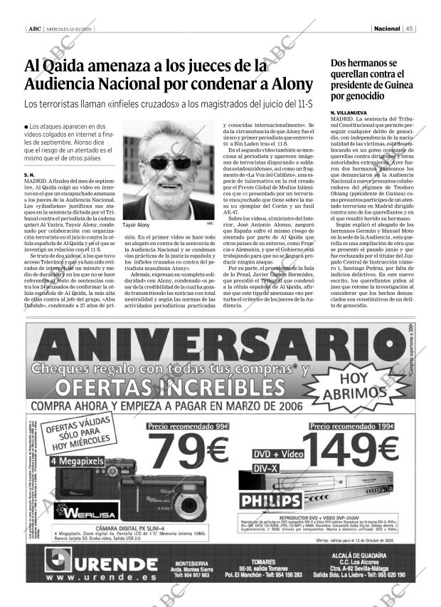 ABC SEVILLA 12-10-2005 página 45