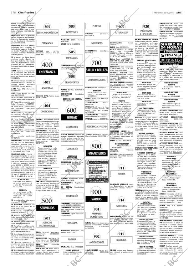 ABC SEVILLA 12-10-2005 página 76