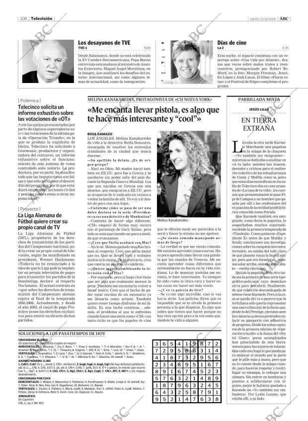 ABC MADRID 13-10-2005 página 108