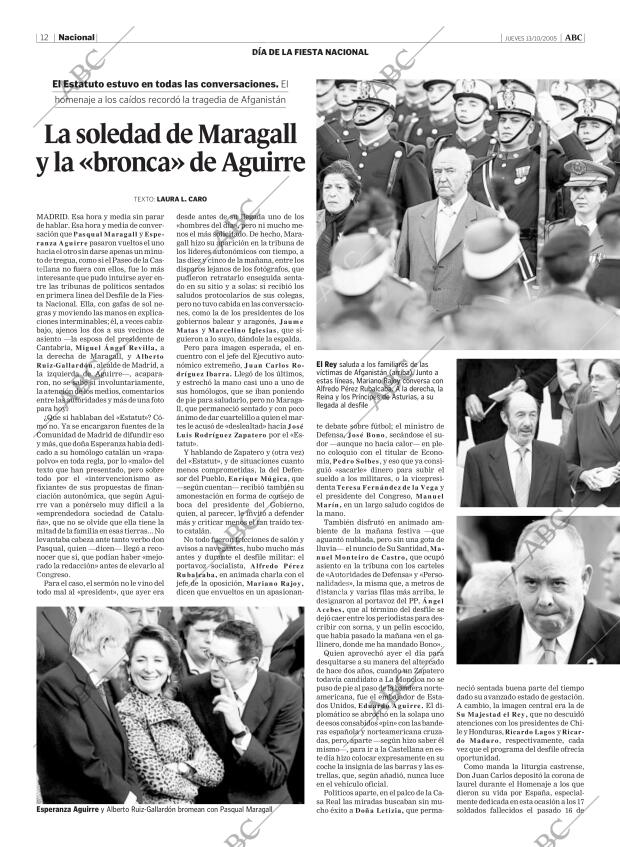 ABC MADRID 13-10-2005 página 12