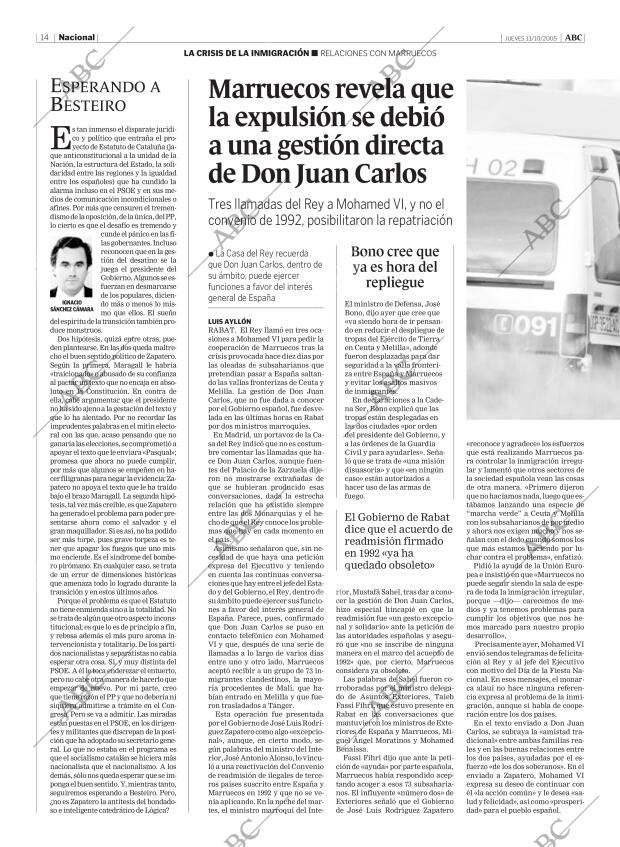 ABC MADRID 13-10-2005 página 14