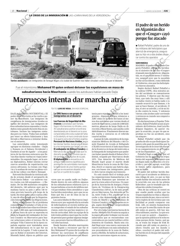 ABC MADRID 13-10-2005 página 18