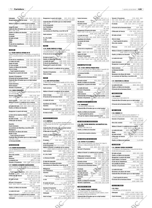 ABC MADRID 13-10-2005 página 72