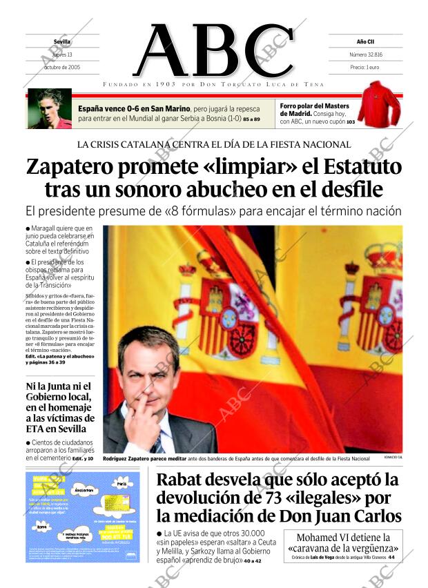 ABC SEVILLA 13-10-2005 página 1