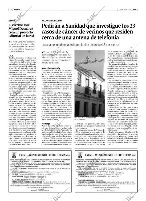 ABC SEVILLA 13-10-2005 página 22