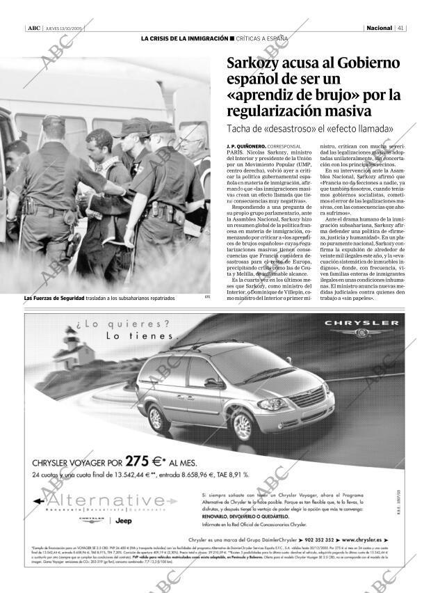 ABC SEVILLA 13-10-2005 página 41